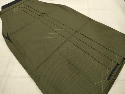 平和屋着物●男性　行灯袴　亀甲文　正絹　逸品　AABJ7662sx
