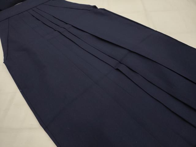 平和屋着物●女性　行灯袴　色無地　濃藍色　AABJ7663sx