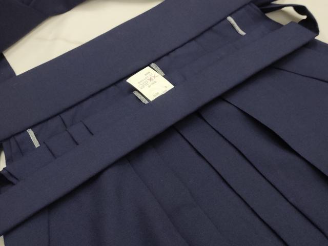 平和屋着物●女性　行灯袴　色無地　濃藍色　AABJ7663sx