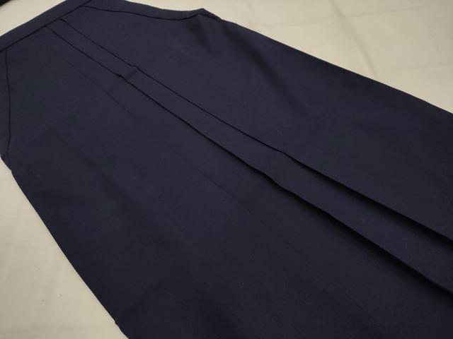 平和屋着物●女性　行灯袴　色無地　濃藍色　AABJ7663sx