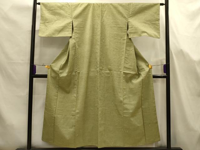 平和屋着物■上質な紬　幾何学文様　正絹　逸品　AABJ7664sx