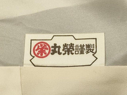平和屋着物■上質な小紋　草花文　金彩　正絹　逸品　AABJ7665sx