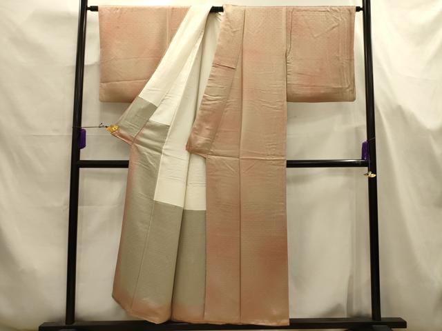 平和屋着物■上質な小紋　青海波　暈し染め　正絹　逸品　AABJ7667sx