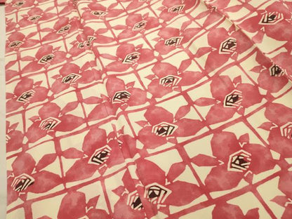 平和屋着物■上質な小紋　型染め　色紙花文　正絹　逸品　AABJ7675sx