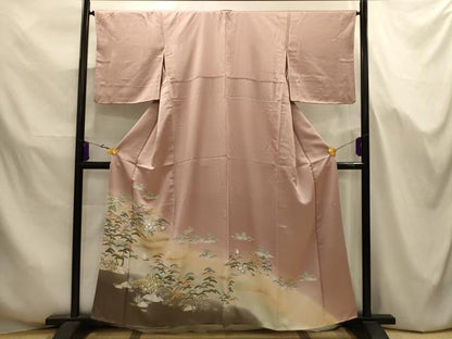 平和屋着物■十日町友禅作家　龍谷　色留袖　浜松文　暈し染め　金彩　正絹　逸品　AABJ7678sx
