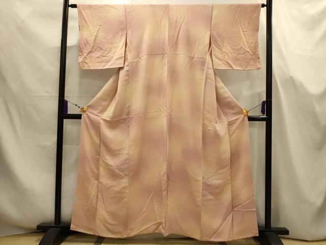 平和屋着物■上質な小紋　花づくし文　暈し染め　正絹　逸品　AABJ7679sx