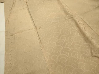 平和屋着物■上質な小紋　青海波　暈し染め　正絹　逸品　AABJ7680sx