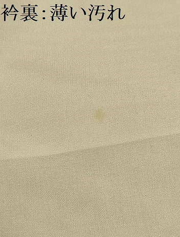 平和屋着物■上質な色無地　舞葉地紋　柳茶色　正絹　逸品　AABJ7681sx