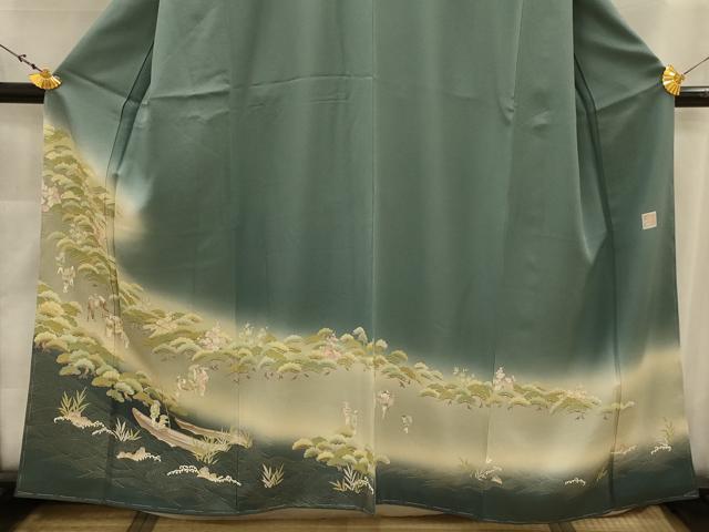 平和屋着物■豪華色留袖　作家物　浜松文　暈し染め　正絹　逸品　AABJ7688sx