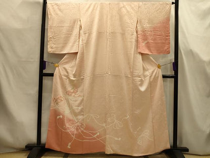 平和屋着物■訪問着　駒刺繍　結び紐文　暈し染め　正絹　逸品　AABJ7692sx