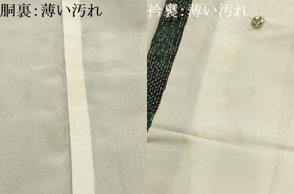 平和屋着物■上質な紬　菱文　正絹　逸品　AABJ7700sx