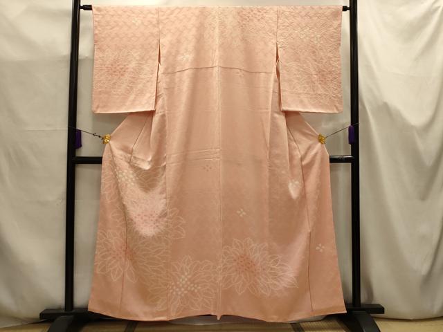平和屋着物■訪問着　絞り　舞花文　正絹　逸品　AABJ7708sx