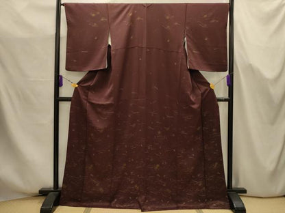 平和屋着物■訪問着　吹き寄せ文　金彩　正絹　逸品　AABJ7709sx