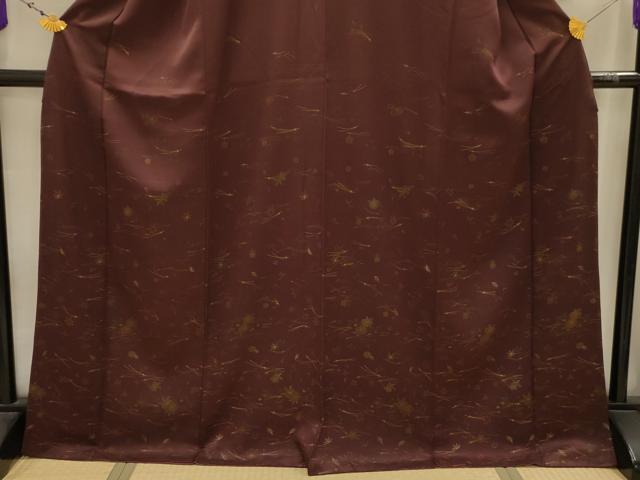 平和屋着物■訪問着　吹き寄せ文　金彩　正絹　逸品　AABJ7709sx