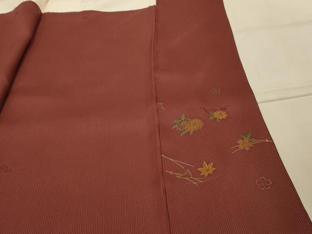 平和屋着物■訪問着　吹き寄せ文　金彩　正絹　逸品　AABJ7709sx