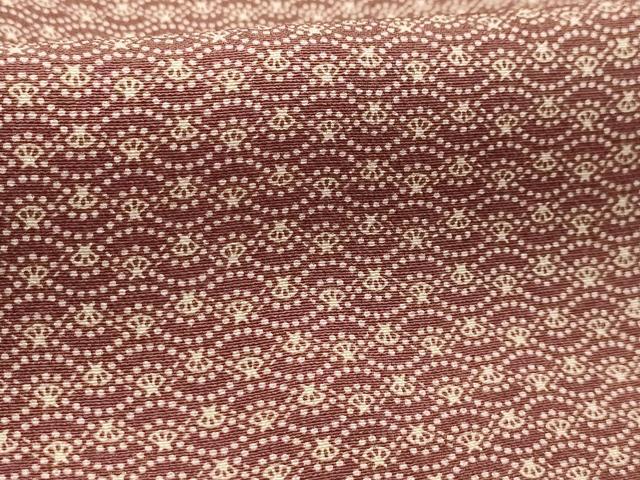 平和屋着物■江戸小紋　扇面文　正絹　逸品　AABJ7716sx