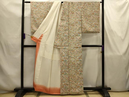 平和屋着物■上質な小紋　風景文　正絹　逸品　AABJ7721sx