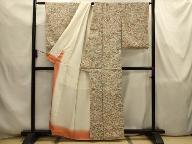 平和屋着物■上質な小紋　風景文　正絹　逸品　AABJ7721sx