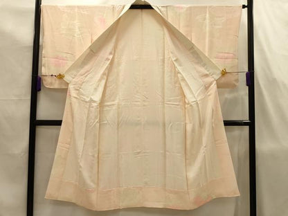 平和屋着物■長襦袢　袷　菊桐文　暈し染め　正絹　逸品　AABJ7730sx