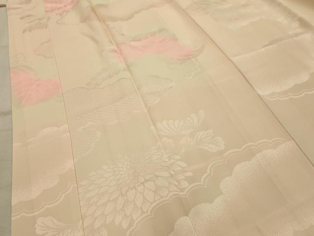 平和屋着物■長襦袢　袷　菊桐文　暈し染め　正絹　逸品　AABJ7730sx