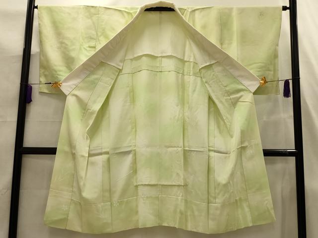 平和屋着物■長襦袢　無双仕立て　草花文　暈し染め　正絹　逸品　AABJ7732sx