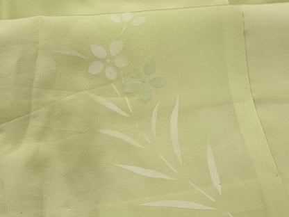 平和屋着物■長襦袢　無双仕立て　草花文　暈し染め　正絹　逸品　AABJ7732sx