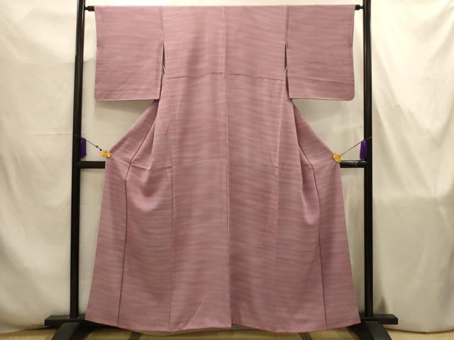 平和屋着物■上質な小紋　横段文　暈し染め　正絹　逸品　AABJ7733sx