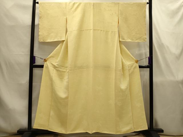 平和屋着物■上質な色無地　風景地紋　砥粉色　正絹　逸品　AABJ7750sx