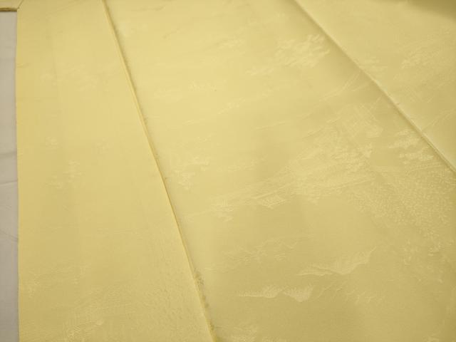 平和屋着物■上質な色無地　風景地紋　砥粉色　正絹　逸品　AABJ7750sx