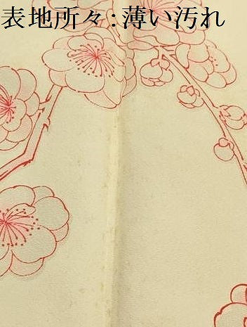 平和屋着物■長襦袢　無双仕立て　枝花文　正絹　逸品　AABJ7751sx