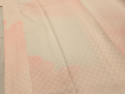 平和屋着物■長襦袢　袷　雲霞文　正絹　逸品　AABJ7756sx