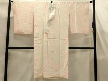 平和屋着物■長襦袢　袷　流水破れ色紙花地紋　暈し染め　正絹　逸品　AABJ7757sx
