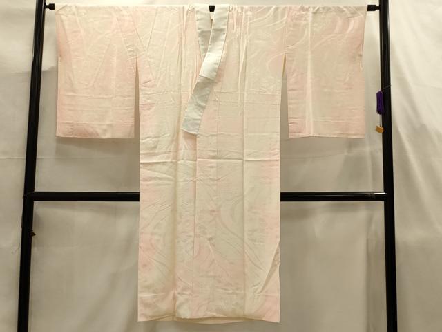平和屋着物■長襦袢　袷　流水破れ色紙花地紋　暈し染め　正絹　逸品　AABJ7757sx