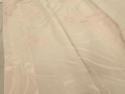 平和屋着物■長襦袢　袷　流水破れ色紙花地紋　暈し染め　正絹　逸品　AABJ7757sx