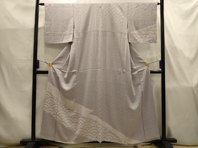 平和屋着物■訪問着　絞り　青海波　正絹　逸品　AABJ7759sx