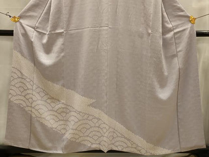 平和屋着物■訪問着　絞り　青海波　正絹　逸品　AABJ7759sx