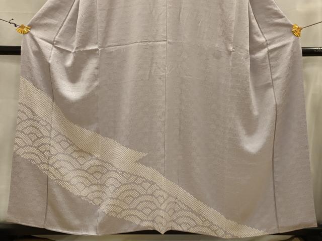 平和屋着物■訪問着　絞り　青海波　正絹　逸品　AABJ7759sx