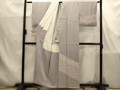 平和屋着物■訪問着　絞り　青海波　正絹　逸品　AABJ7759sx