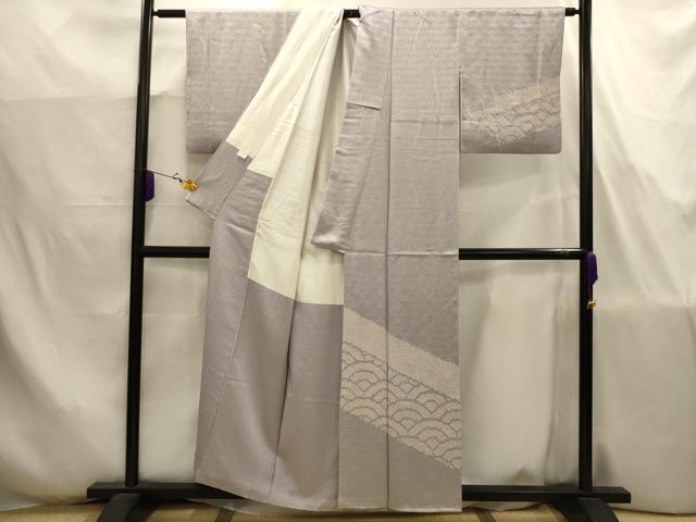 平和屋着物■訪問着　絞り　青海波　正絹　逸品　AABJ7759sx