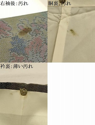 平和屋着物■本場大島紬　草花文　正絹　逸品　AABJ7760sx