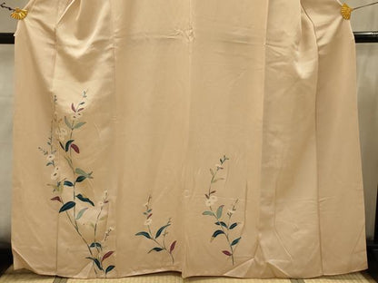 平和屋着物■訪問着　草花文　正絹　逸品　AABJ7779sx
