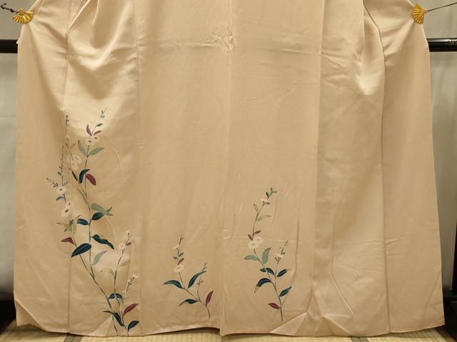 平和屋着物■訪問着　草花文　正絹　逸品　AABJ7779sx