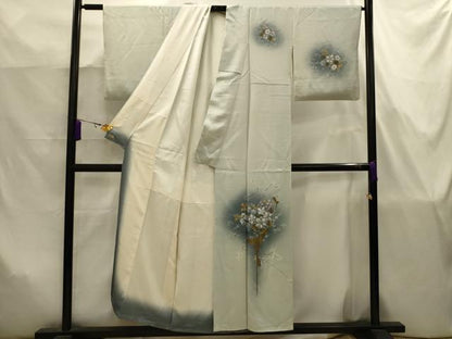 平和屋着物■訪問着　花束文　暈し染め　金彩　三越扱い　正絹　逸品　AABJ7783sx