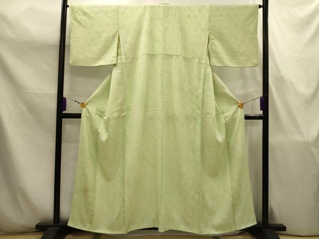 平和屋着物■大変加工の良い総絞り小紋　花菱文　正絹　逸品　AABJ7788sx
