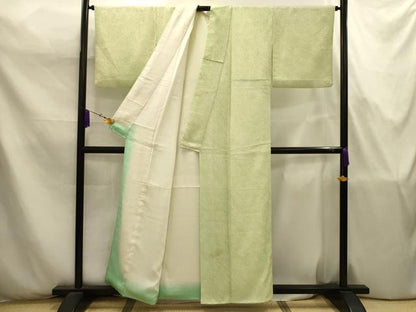 平和屋着物■大変加工の良い総絞り小紋　花菱文　正絹　逸品　AABJ7788sx