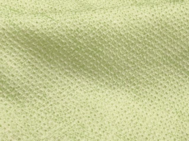 平和屋着物■大変加工の良い総絞り小紋　花菱文　正絹　逸品　AABJ7788sx