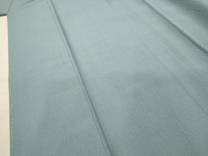 平和屋着物■上質な色無地　紋意匠　秘色色　正絹　逸品　AABJ7789sx