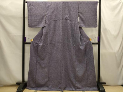 平和屋着物■大変加工の良い総絞り小紋　手絞り　反端付き　正絹　逸品　AABJ7791sx