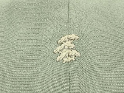 平和屋着物■豪華色留袖　作家物　松竹梅風景文　伊と幸　暈し染め　金彩　反端付き　浜ちりめん　ロング丈　正絹　逸品　AABJ7792sx