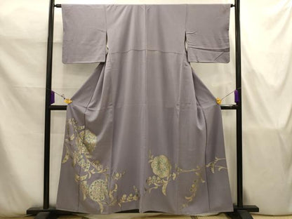 平和屋着物■色留訪問着　正倉院花文　金彩　正絹　逸品　AABJ7795sx